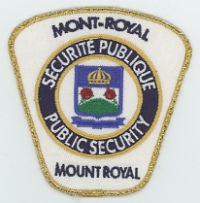 CANADA,QUEBEC,MOUNT ROYAL PUBLIC SECURITY 1